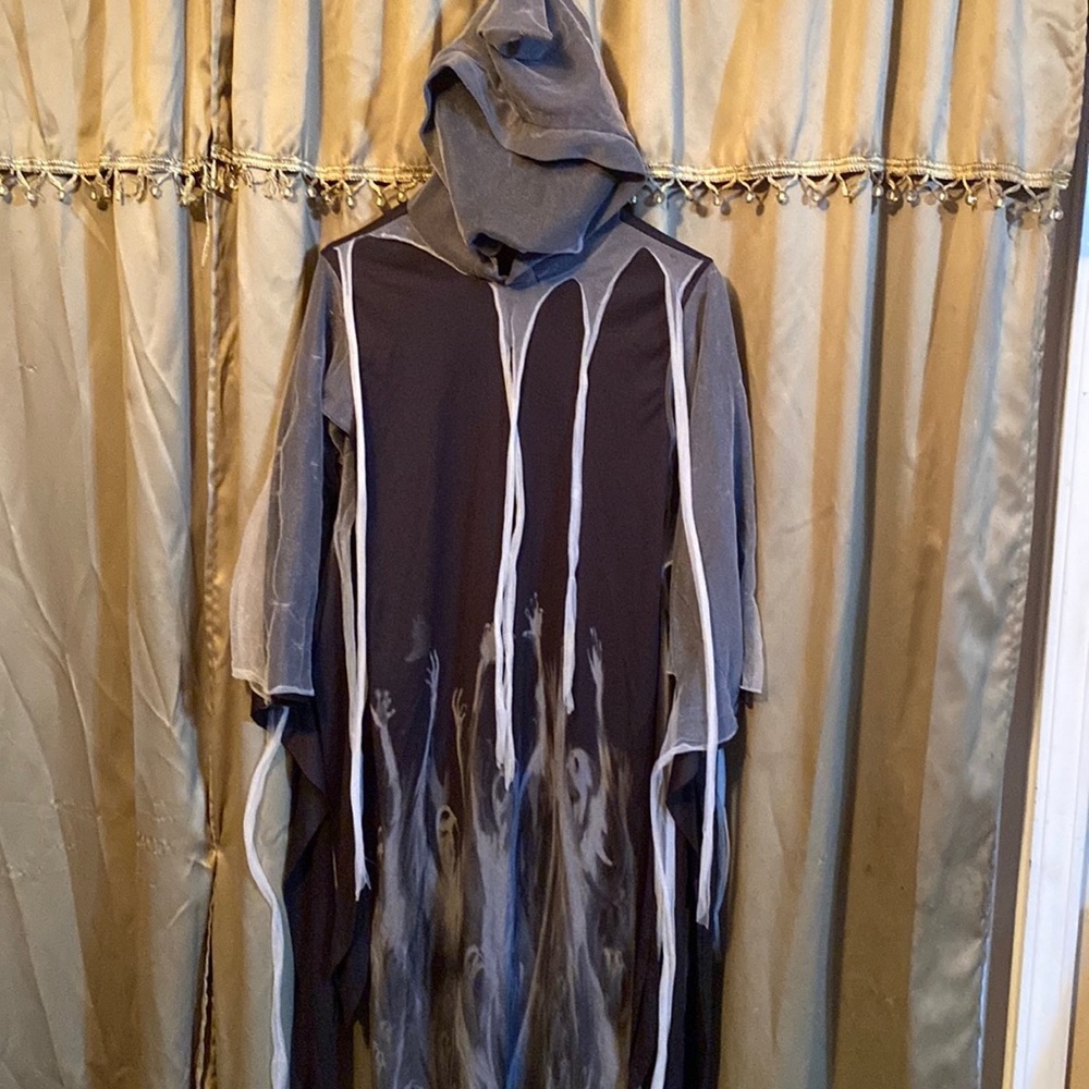 EUC grim reaper haunting ghost gown adult small